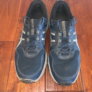 Asics Gel Venture-8 TRAIL Shoes Men's 9.5 Dark Blue Lace Up Sneakers